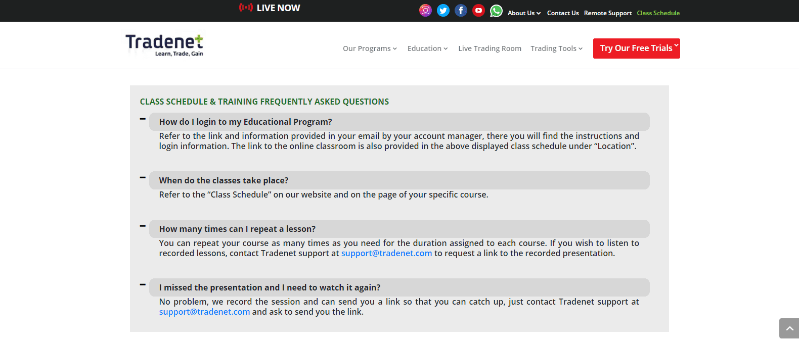 Tradenet Review some FAQ Tradenet Review some FAQ